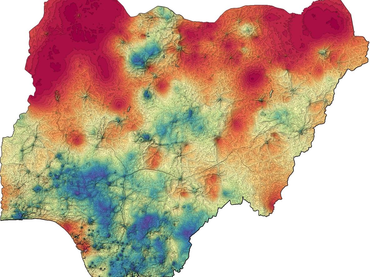 Data visualization image - vaccination coverage map
