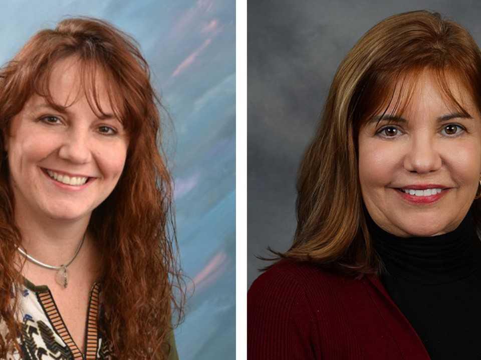 Picture of Shenango nursing faculty members Amy Higgins and Joan Humphrey