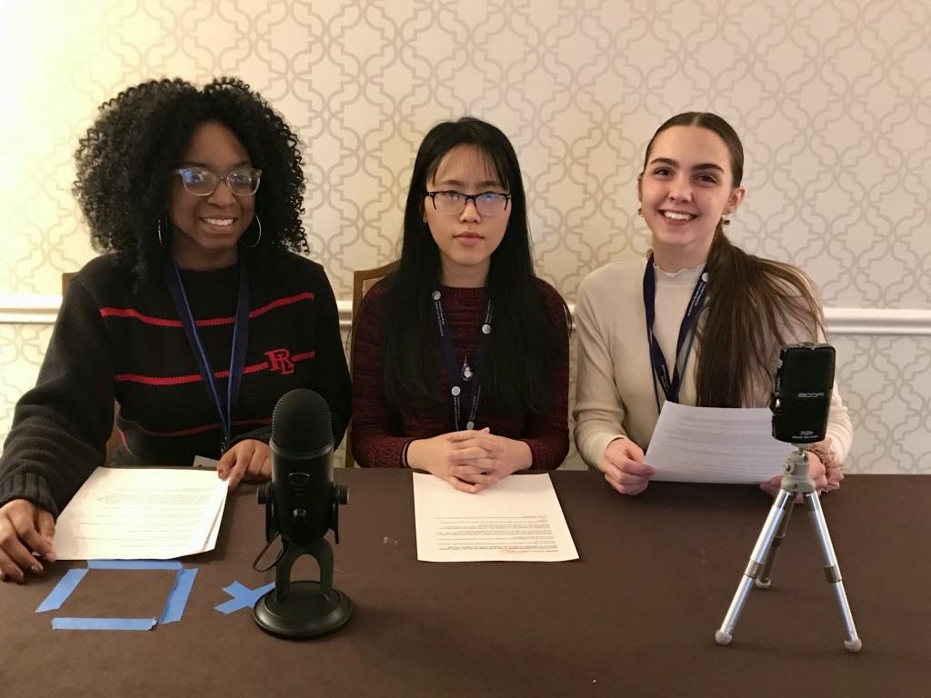 Dallas Barber, Anna Nguyen and Alsatia Haas-Tome at the National Council for Science and the Environment Annual Conference.
