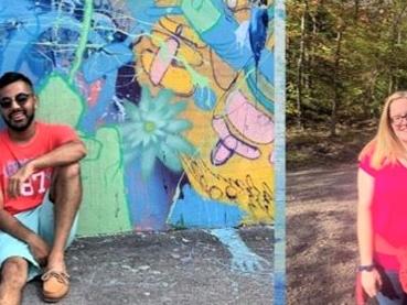 side by side images of harshil patel and marissa boyd from their campaign poster