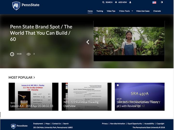 Penn State MediaSpace