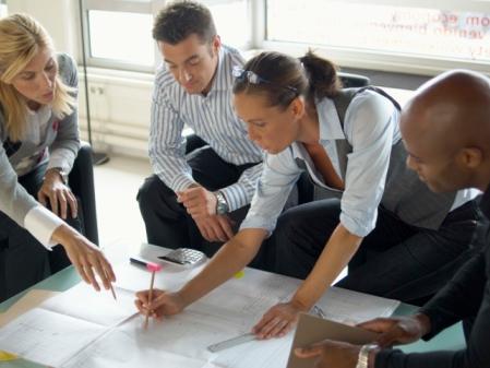 a business team