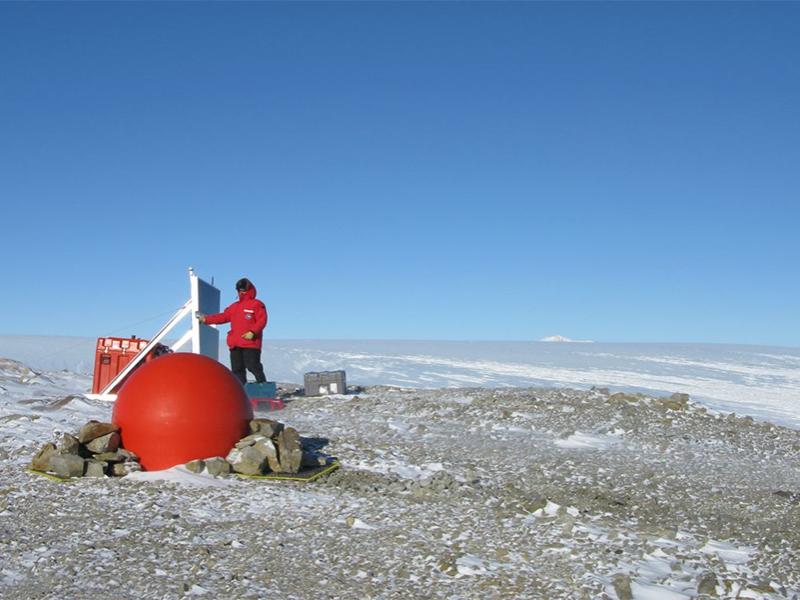 Seismic station in Antarctica
