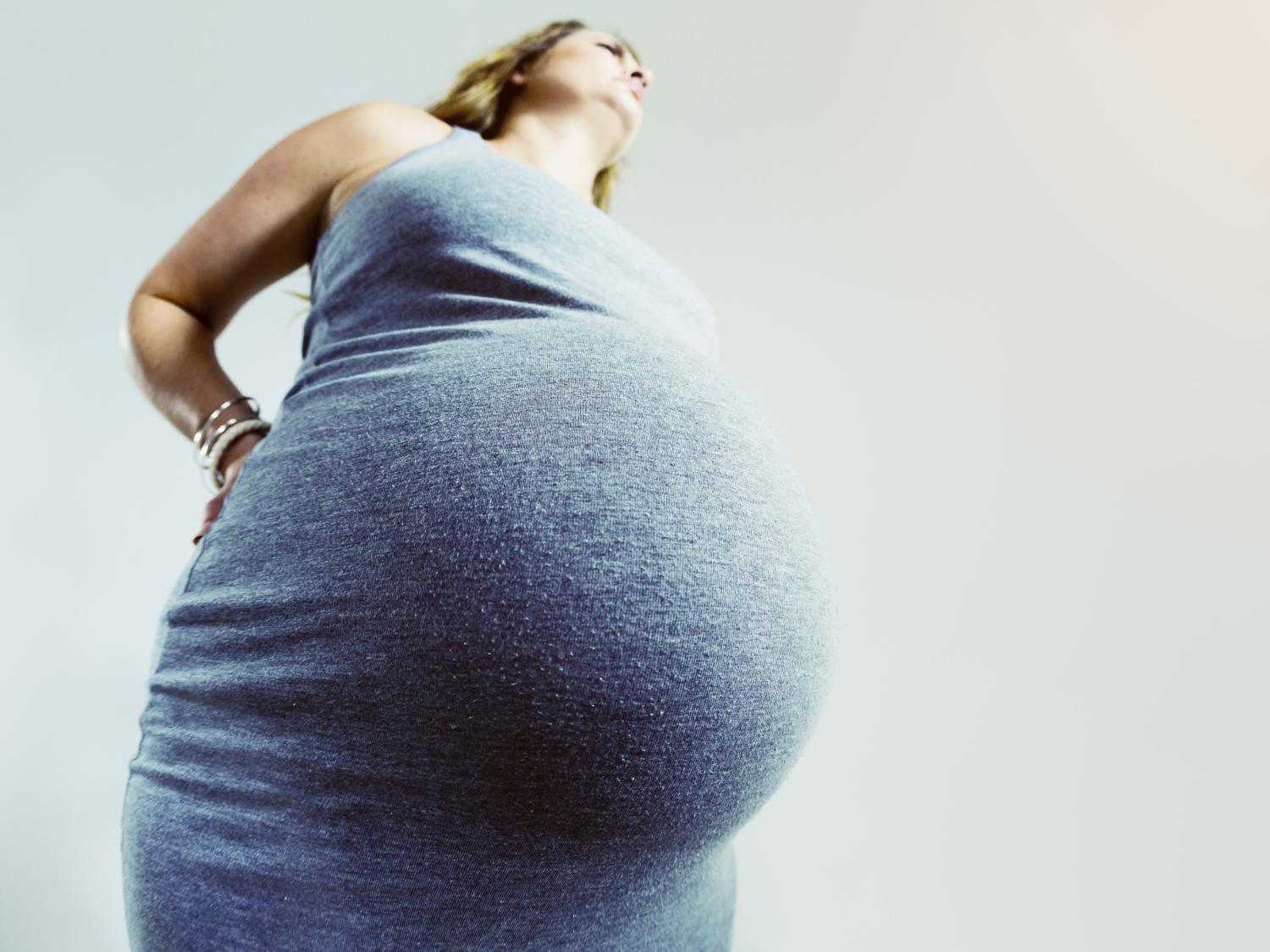 pregnant woman up angle