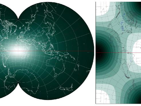 World map projections