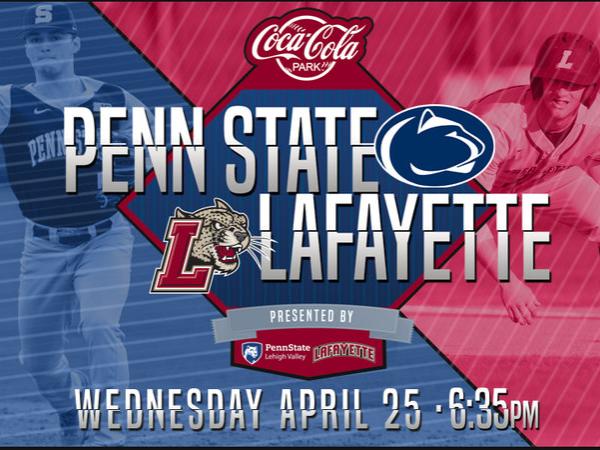 Flyer promoting Penn State versus Lafayette game