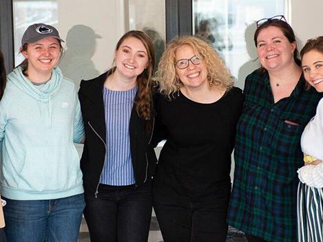 Pearl Gluck, students film team