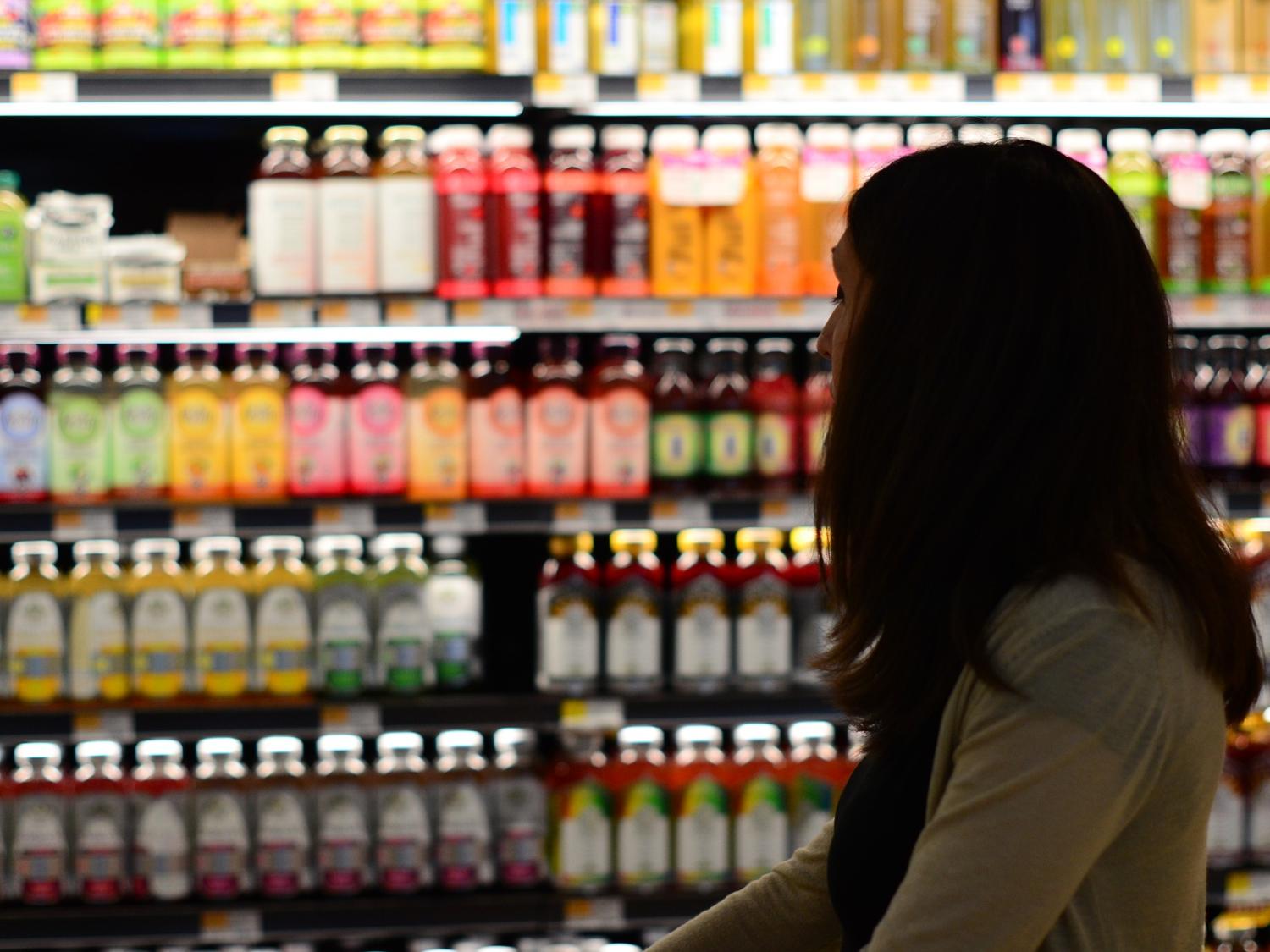 Woman in a grocery store