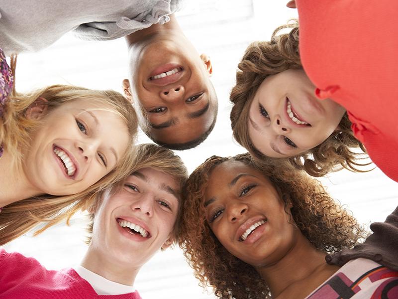 Five Teenage Friends