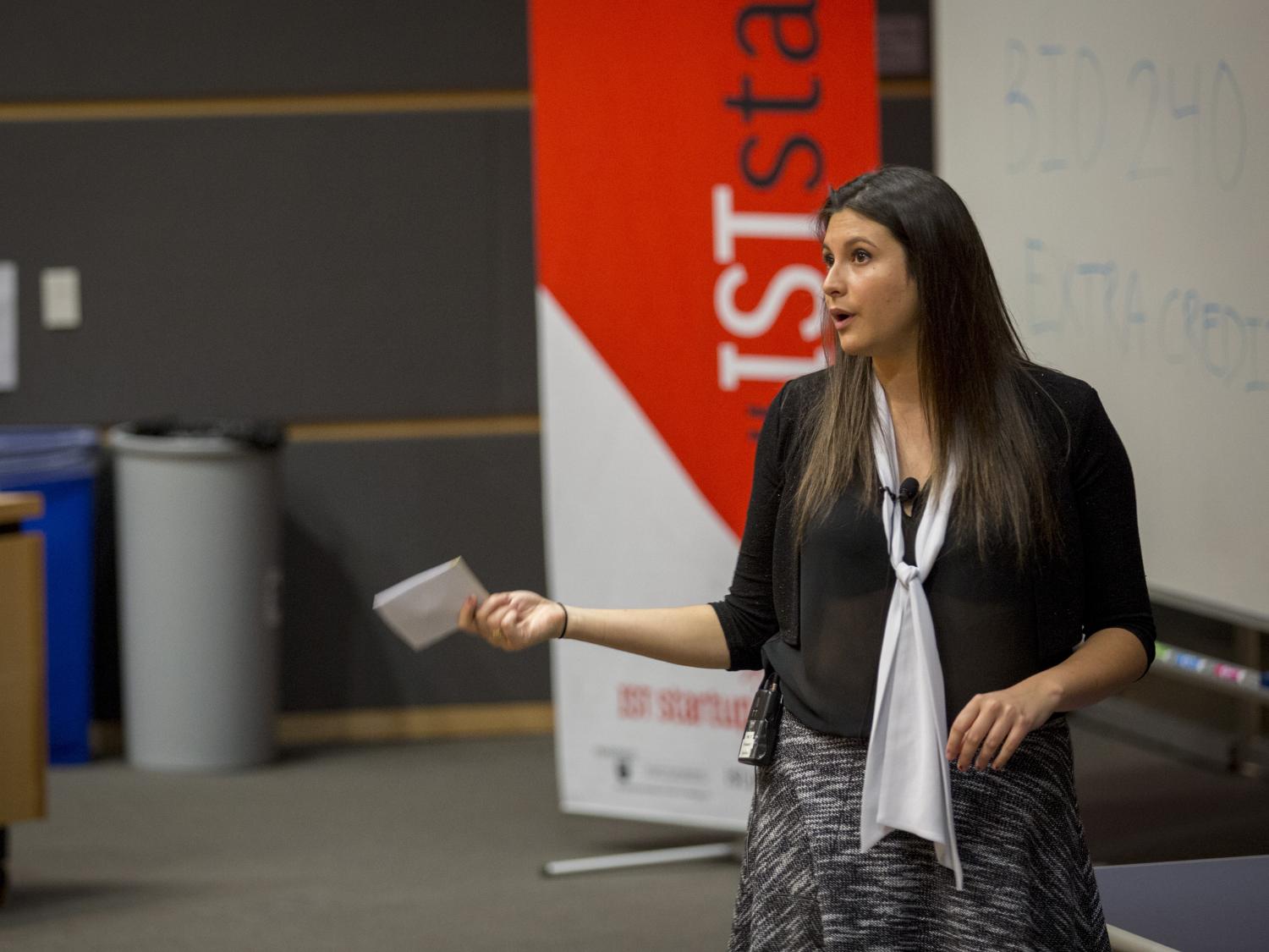 Arianna Simpson speaks at IST Startup Week
