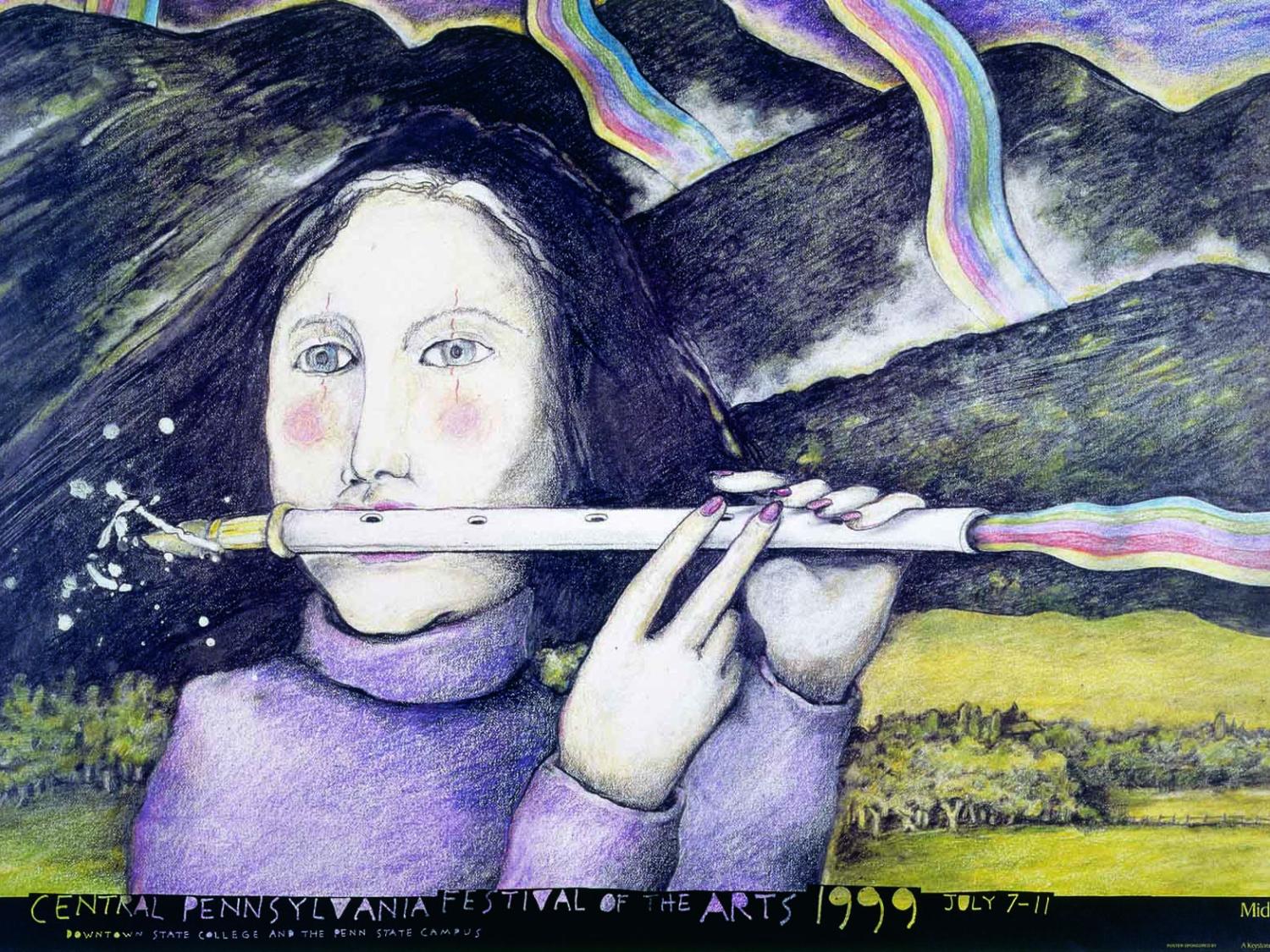 Lanny Sommese, "Central Pennsylvania Festival of the Arts," 1999, offset lithograph. Collection of the artist.