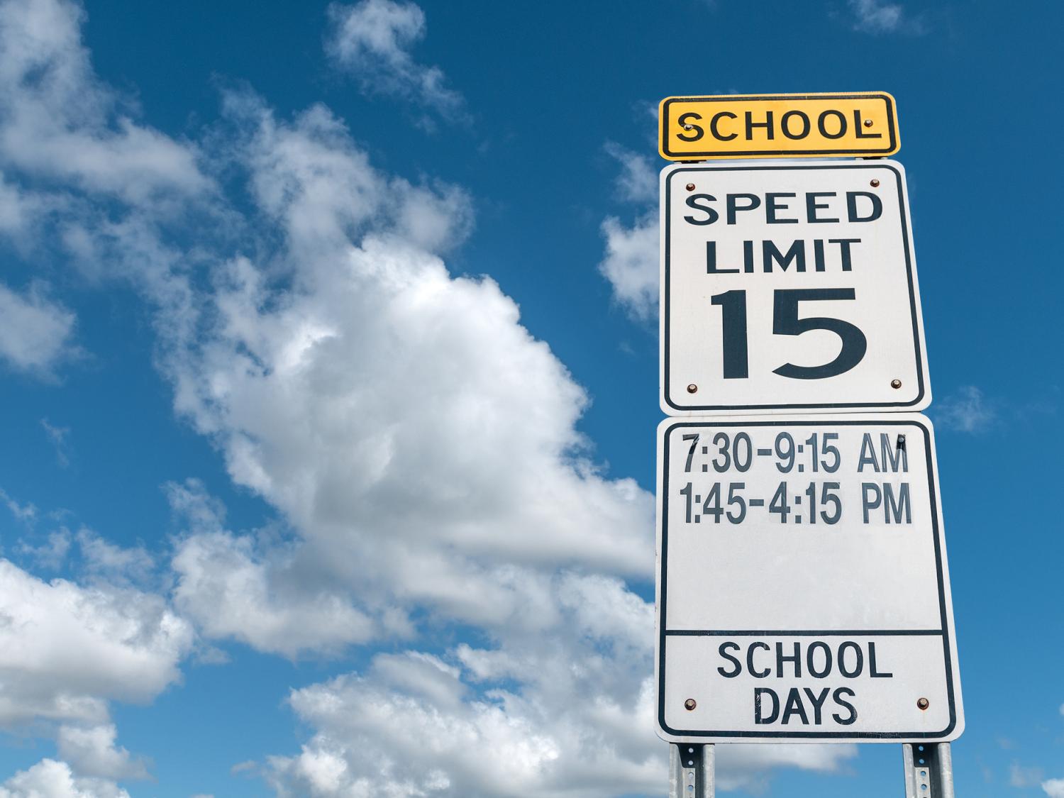 speed limit school crossing