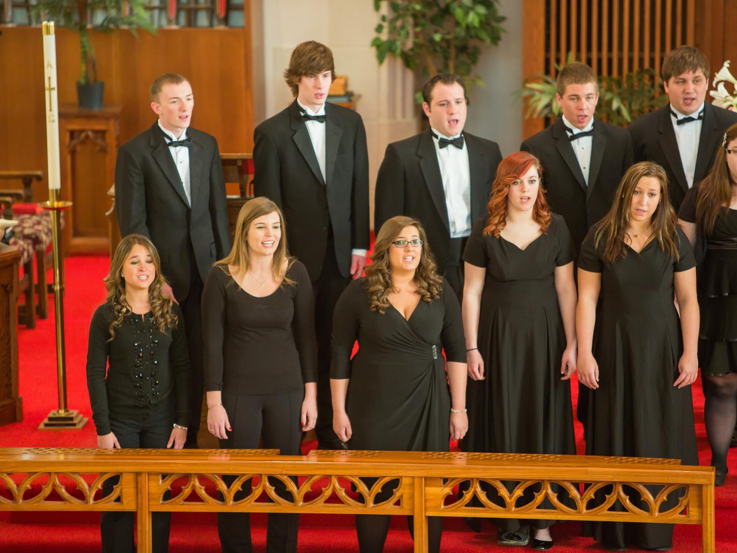 “We Gather Here Together,” the fall concert from the Choirs of Penn State Behrend, will be held Monday, Nov. 12 at 7:30 p.m. in the college’s Larry and Kathryn Smith Chapel. It is free and open to the public.