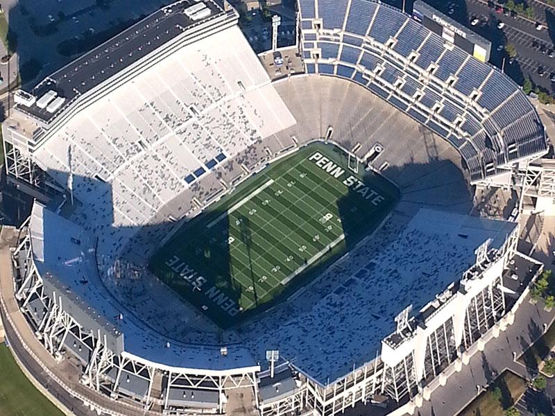 Stadium arial view