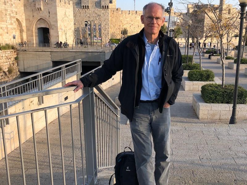 Chris Staley at the Jaffa Gate