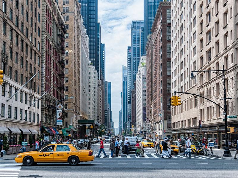 Urban street canyon