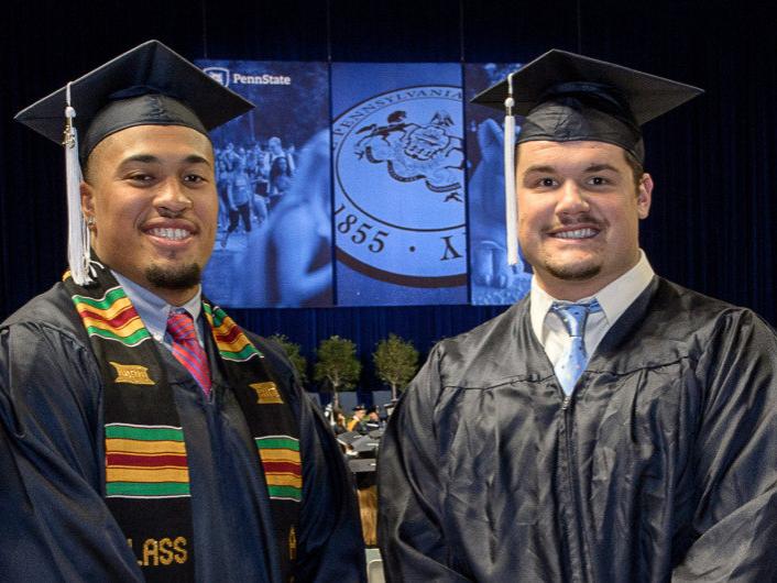 Austin Johnson and Anthony Zettel Penn State graduation