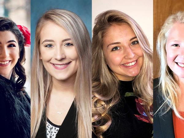 Brandis Ajay, Emily Bryan, Stephanie Davis, and Taylor Stoudnour