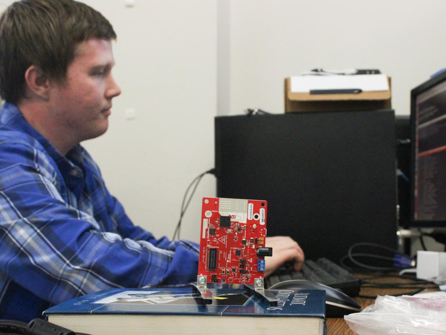 Seth Tau, a doctoral student in the Penn State Department of Mechanical Engineering.