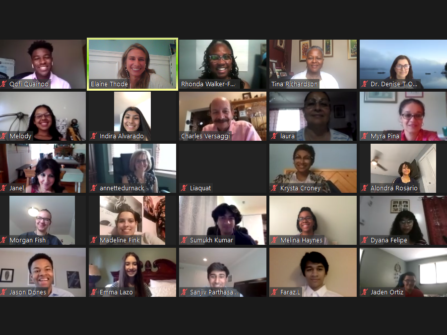 screenshot of zoom meeting