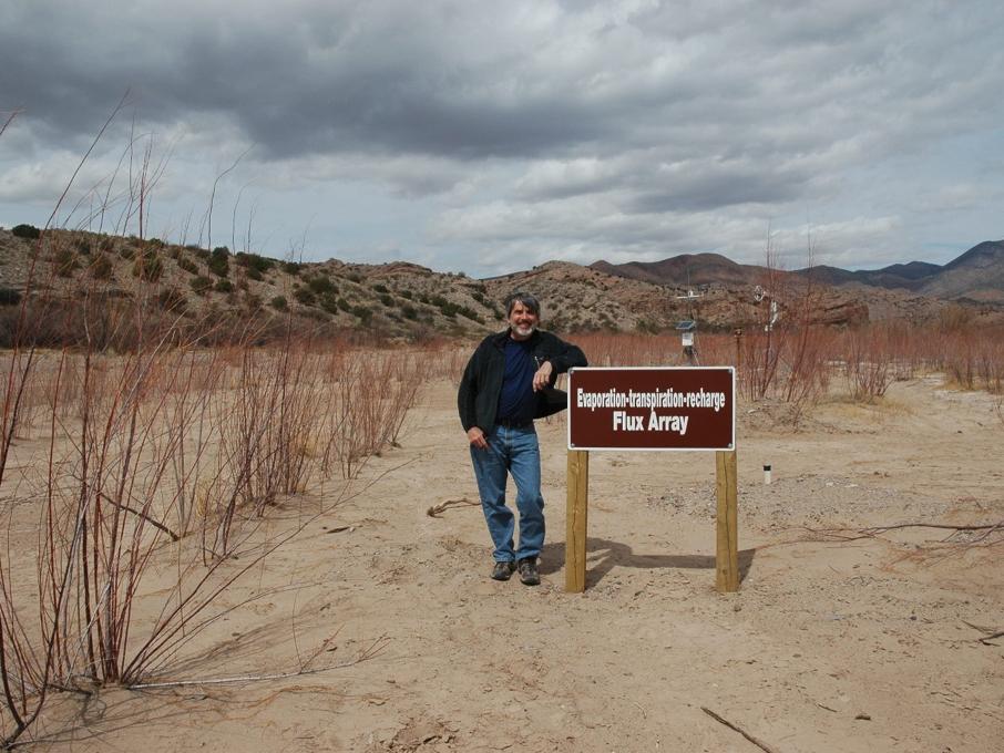 duffy standing in desert