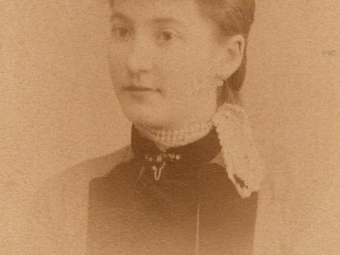 Sepia photo of woman