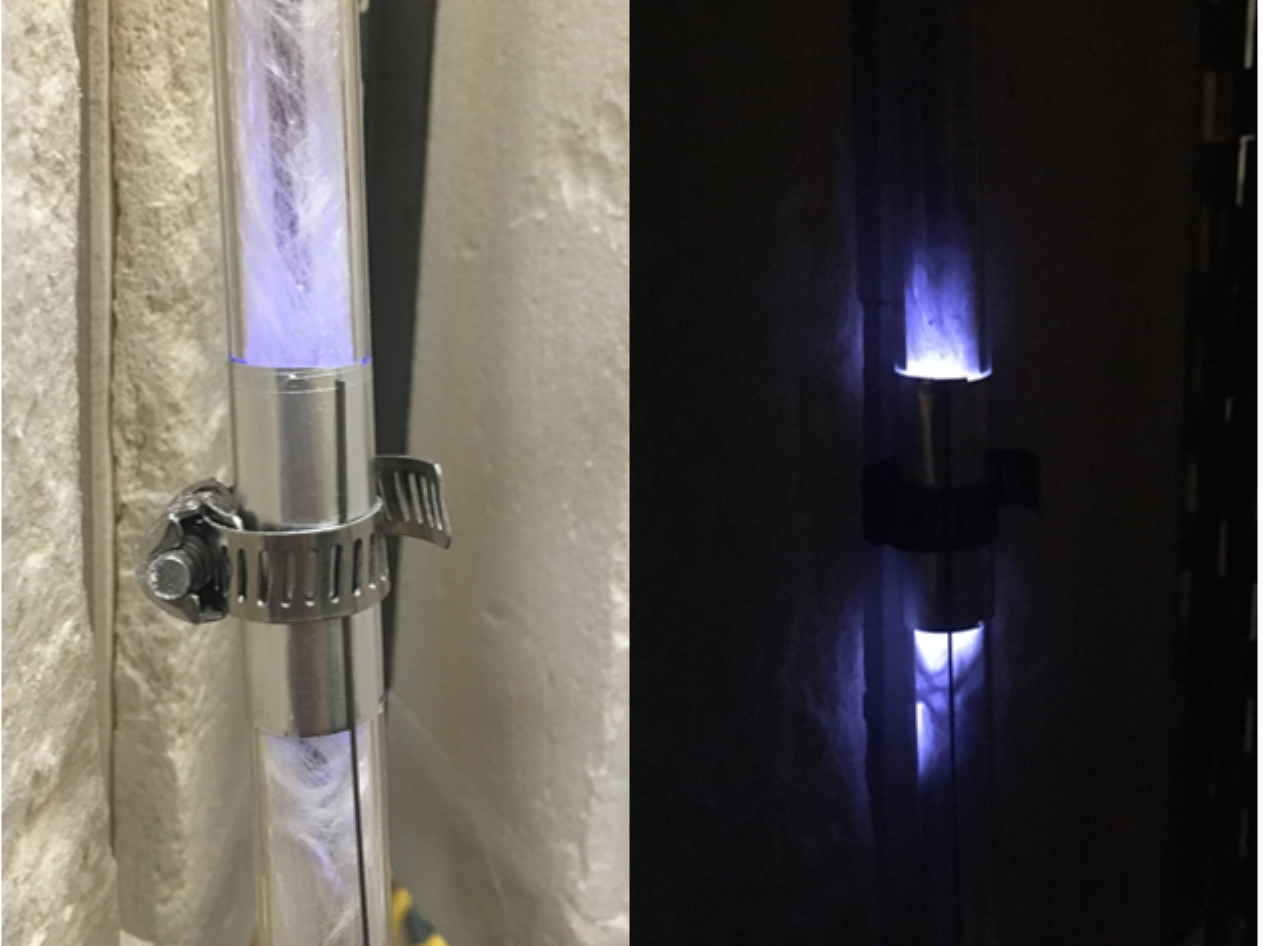 produced sulfur and plasma discharge