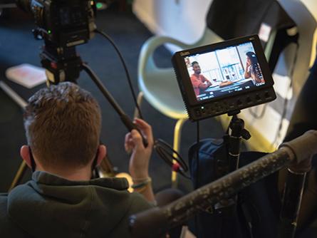 Filming "Take a Little Time"