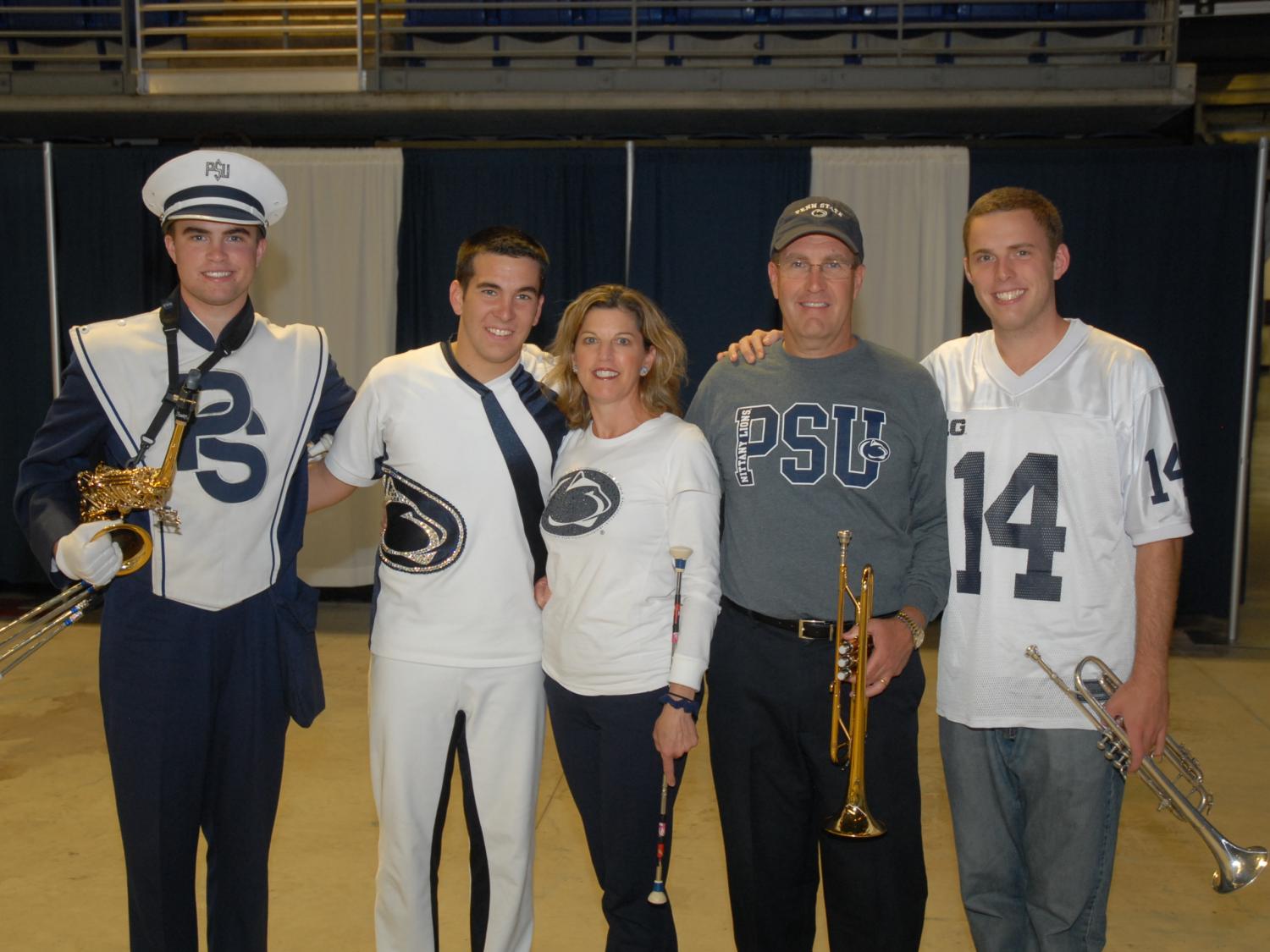 Uhazie Family and Blue Band Feature Twirler Matt Freeman
