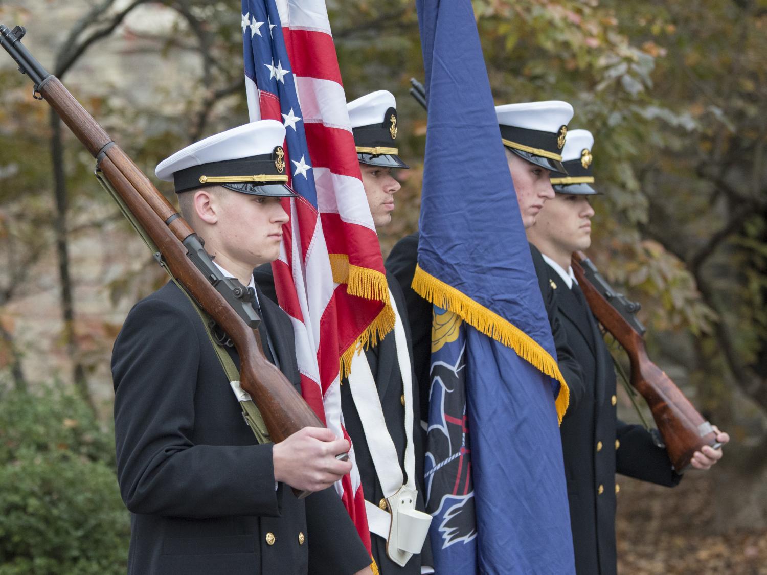 Navy ROTC color guard