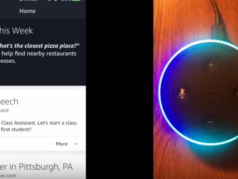 Screenshot of Amazon Echo.