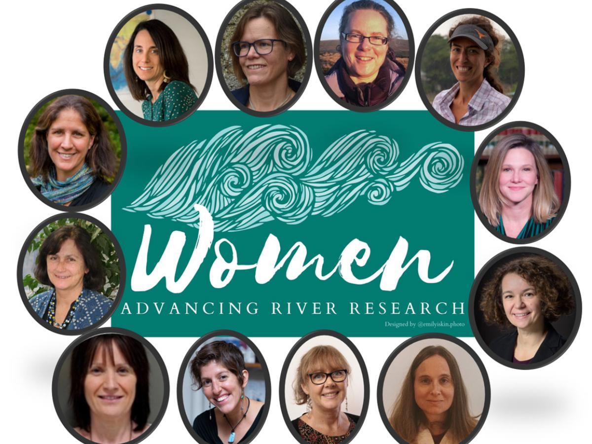 women advancing river research lecture series logo