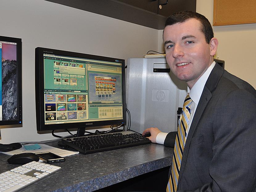 Student meteorologist Ryan Breton