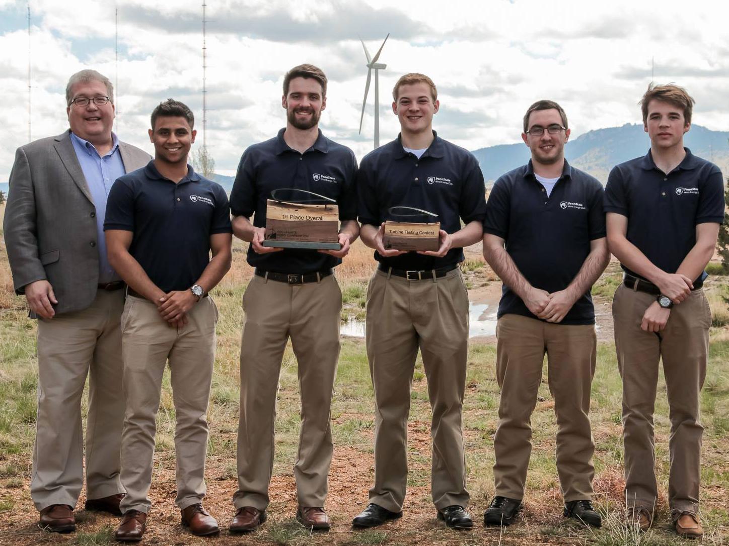Penn State Wind Energy Club 2017 DoE Collegiate Wind Competition Winners