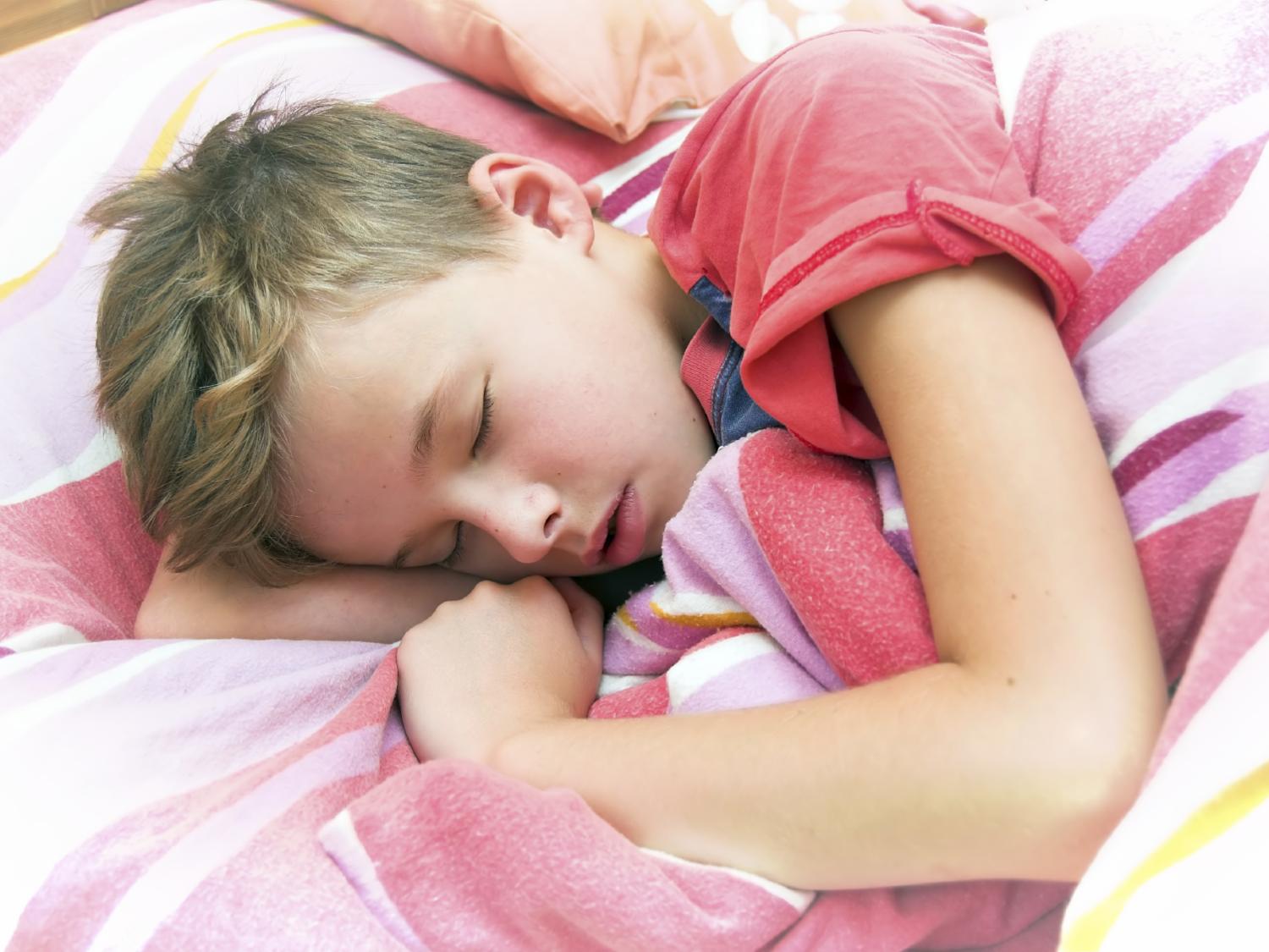 sleeping boy