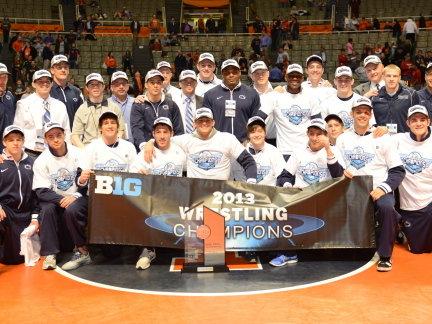 2013 Big Ten Champion Penn State Wrestling team