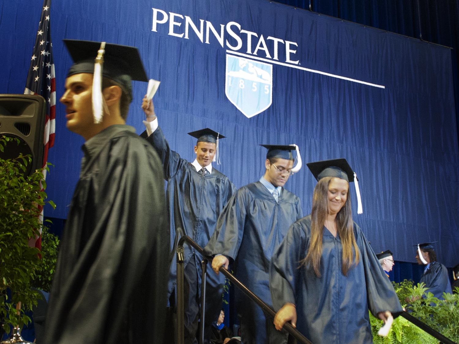 graduates exit the stage at BJC