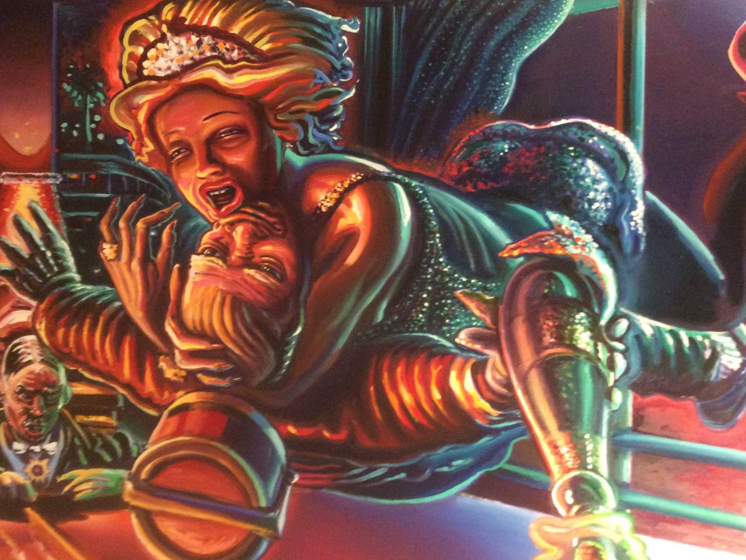 "Royal Indiscretion," 2016. Oil on canvas, 56x76.