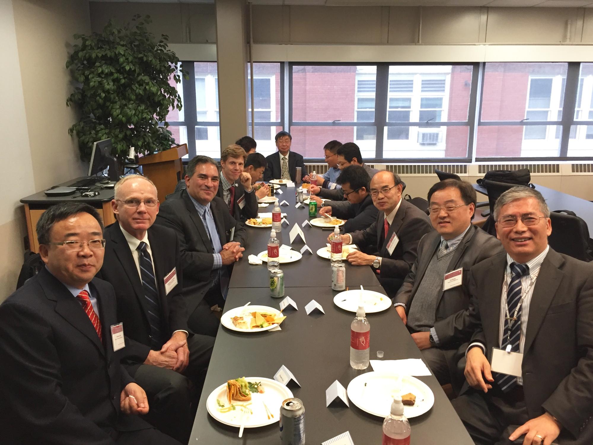 Members of the Penn State - Dalian Joint Center for Energy Research met with Justin Schwartz, dean of Penn State's College of Engineering.