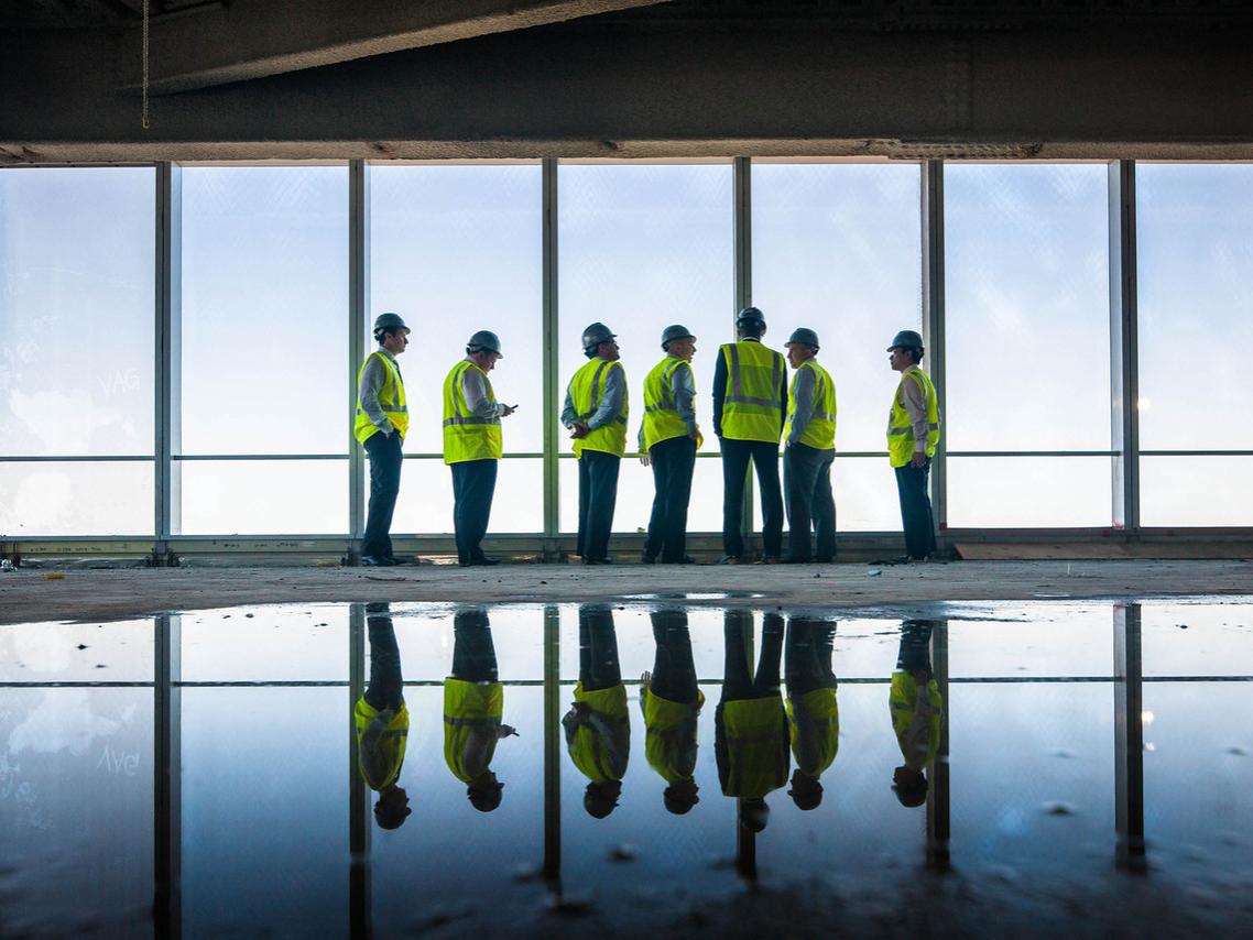 The Penn State Real Estate Advisory Board toured the World Trade site currently being developed by Silverstein Properties