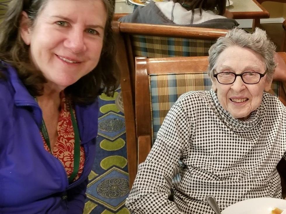 Catherine Frazier and her niece Diane Holcomb