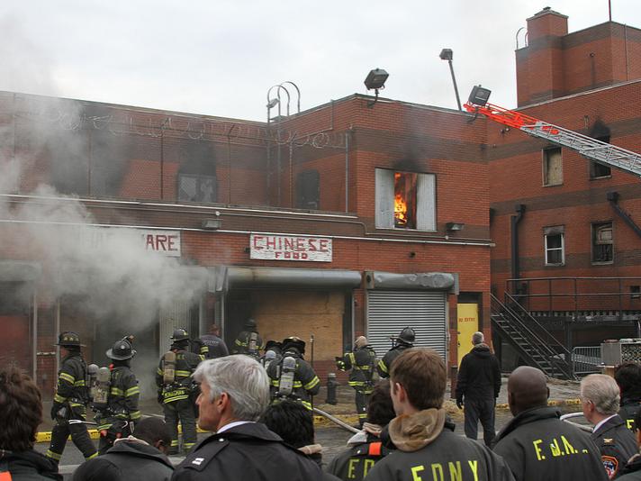 The last event of the Firefighter for a Challenge day was a full-scale fire simulation.