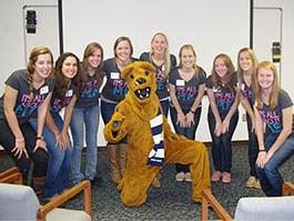 It's All About Me Student Group with Nittany Lion