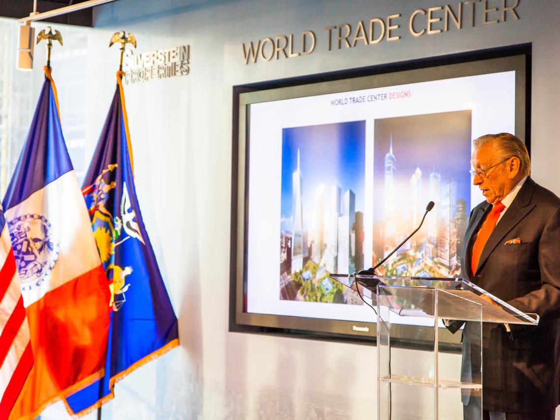 Larry Silverstein delivered the keynote address at the alumni event in N Y C