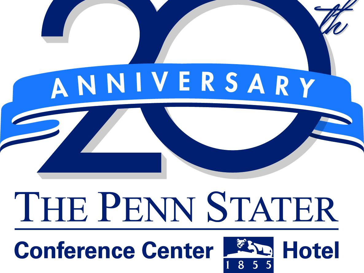 Logo: 20th anniversary Penn Stater Conference Center and Hotel
