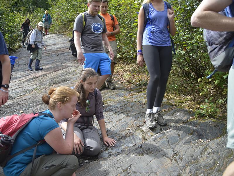 Inspect rock