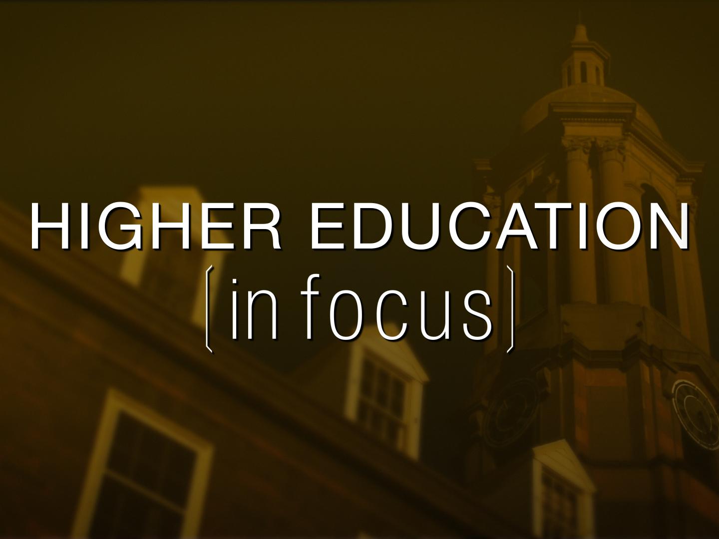 Logo: Higher Education in focus