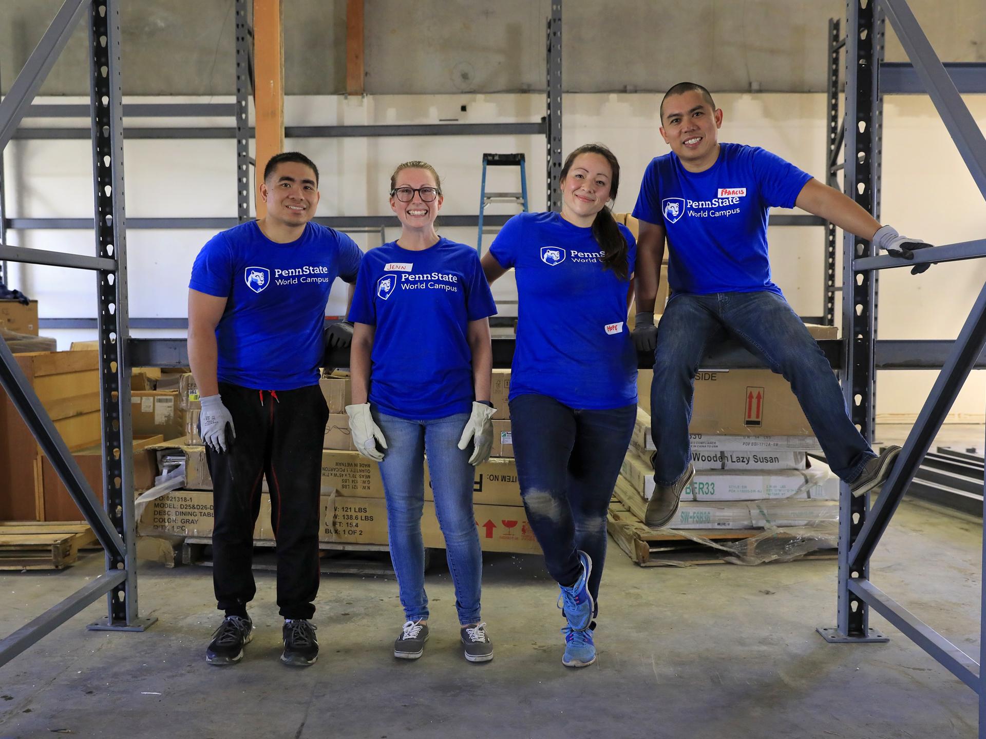 World Campus volunteers at Habitat for Humanity ReStore