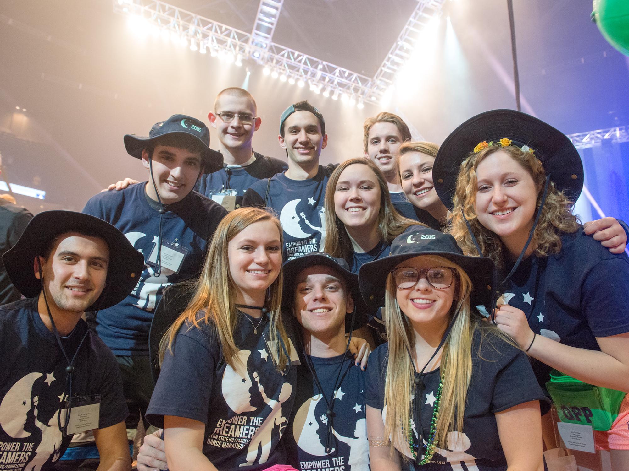 Students of the THON 2015 OPPerations committee