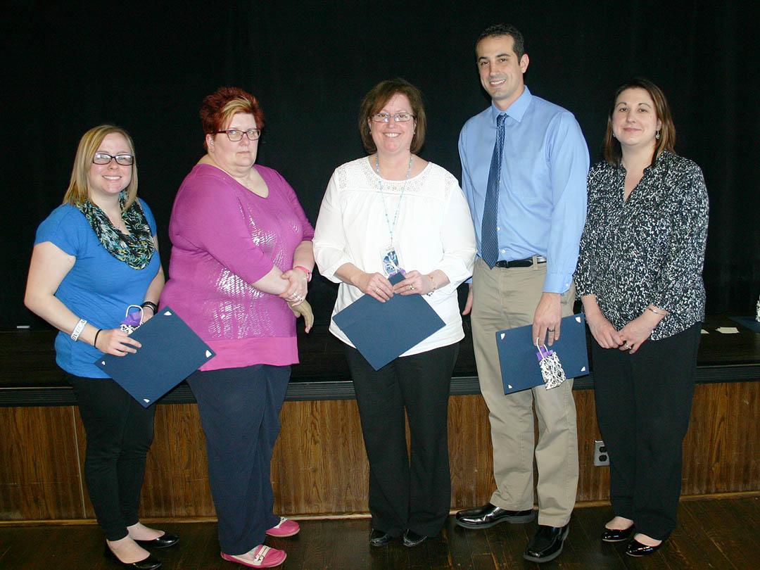 Employees honored for one year of service at Penn State Hazleton. 